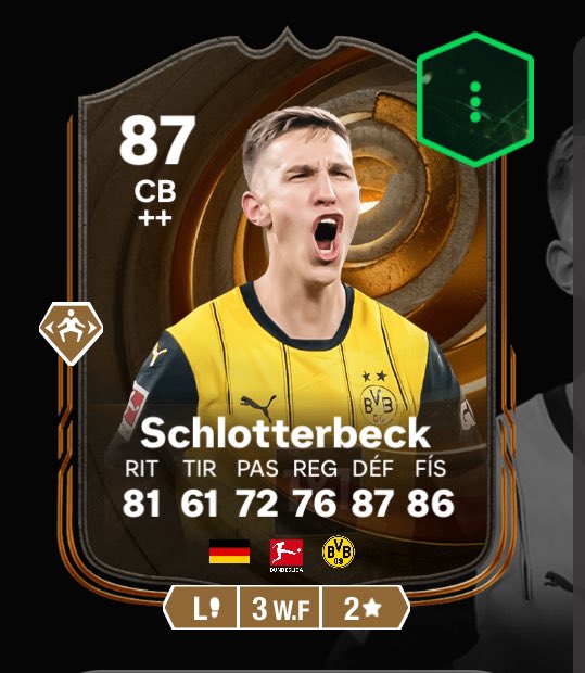 FUT KIRLOS (@kirlos_trading) on Twitter photo 🚨Schlotterbeck debería entrar en la próxima evolución de Defensa! ✅
💣💣💣👀🔜
Sigue a <a href="/kirlos_trading/">FUT KIRLOS</a> y <a href="/FutArcade/">Arcade-Fut</a> para más! 🚨Schlotterbeck debería entrar en la próxima evolución de Defensa! ✅
💣💣💣👀🔜
Sigue a <a href="/kirlos_trading/">FUT KIRLOS</a> y <a href="/FutArcade/">Arcade-Fut</a> para más!