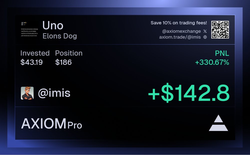 My first SOL from one coin!!!
D6whL8BD8hwPAT8MPtHKxScZcq6b4ZtbDUToKAA4pump