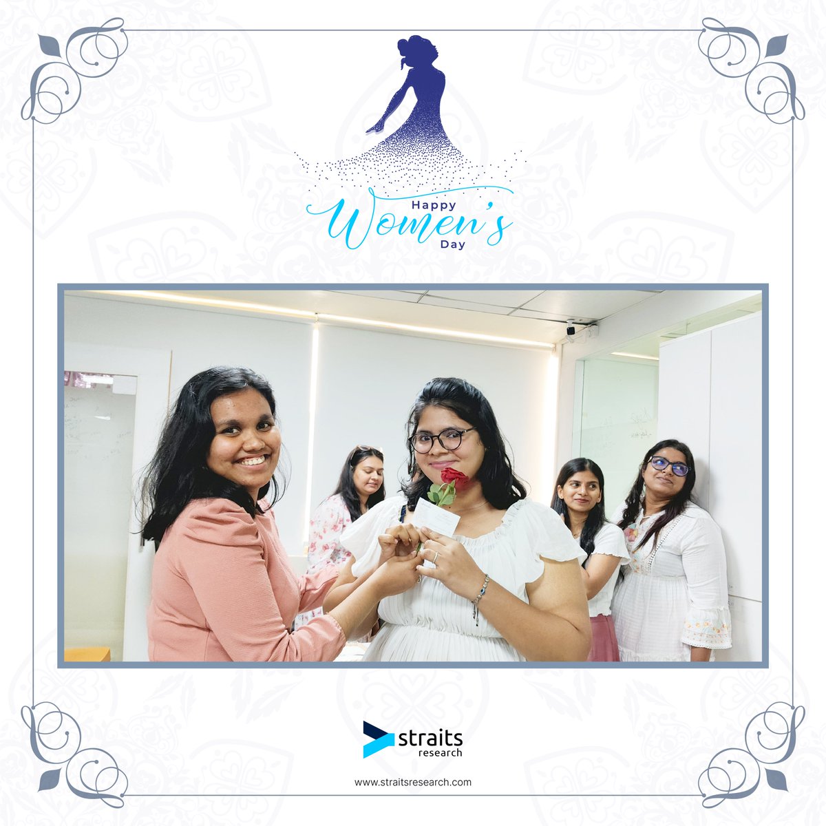 Cheers to Women Power! 🎉
At <a href="/StraitsResearch/">Straits Research</a> , we celebrated #InternationalWomensDay  with joy, gratitude, and appreciation - cutting a cake 🎂 , sharing flowers🌹 , and gifting heartfelt notes to honor the incredible women who inspire us every day.

Happy Women's Day!💐