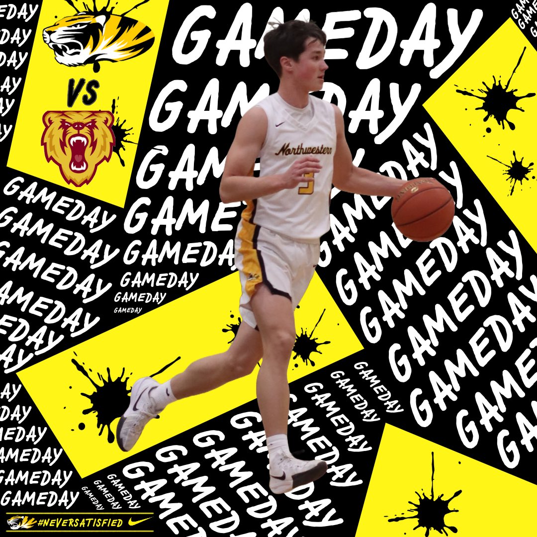 🚨 GAMEDAY 🚨
🆚 Barron Bears 
📍 Northwestern High School
⏰ 7:00 
🏀 Regional Semi-Final
📻 107.3 WNXR
📺 IFAN.TV CH:2 

#NEVERSATISFIED 
#FAMILY
#GOTIGERS