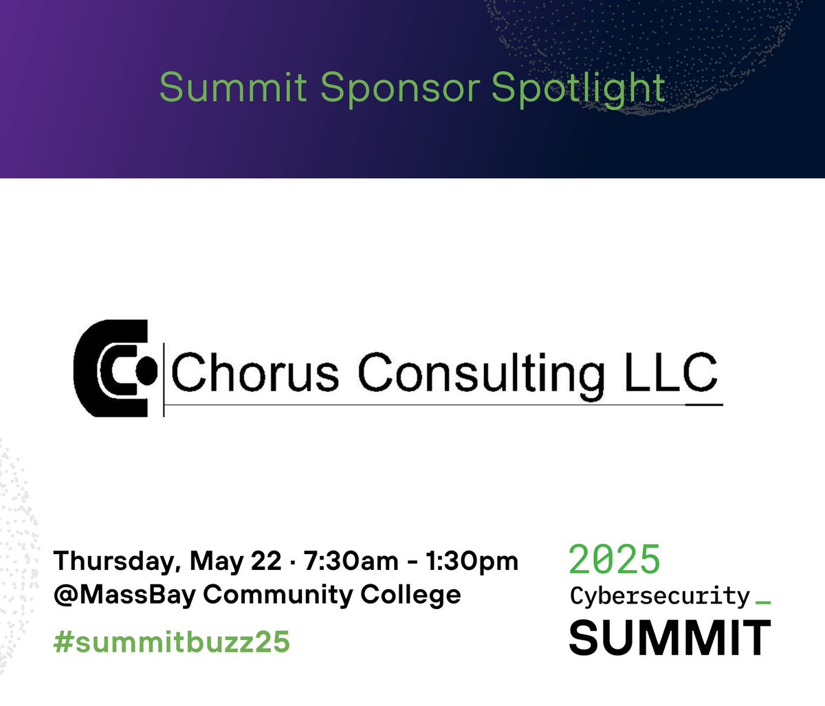 Chorus Consulting has joined the 2025 Cybersecurity Summit as a Gold Sponsor.  

Chorus specializes in Digital Forensics, eDiscovery, Data Analytics, &amp; Information Governance, providing expert guidance in managing &amp; securing data.

Register - hubs.li/Q039MMc00
#summitbuzz25