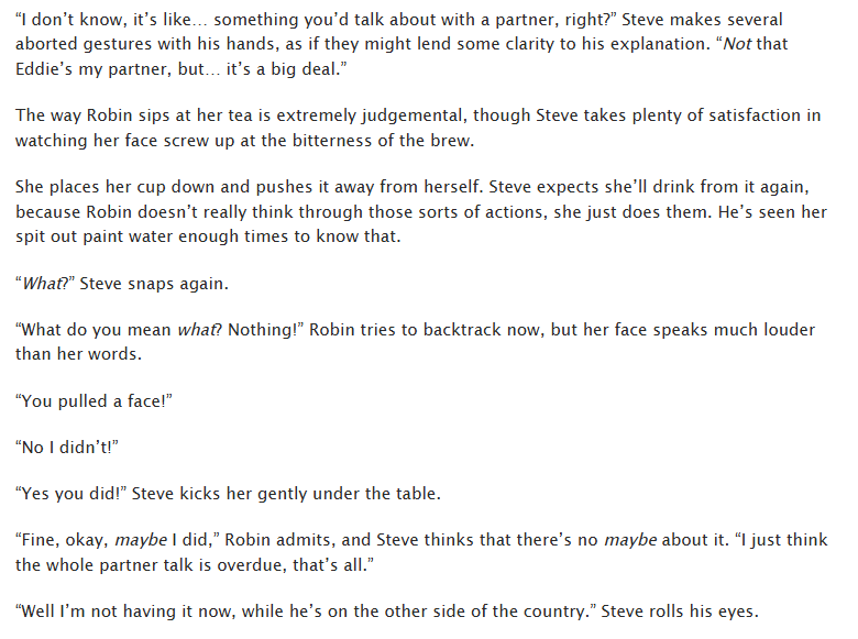 The Harrington Home for Strays and Stars - Chapter Thirty-One - The Talks 📞

just Steve talking to the most important people after his life after making the most important decision of his life (until he and eddie get married and adopt five more kids etc.)🥰