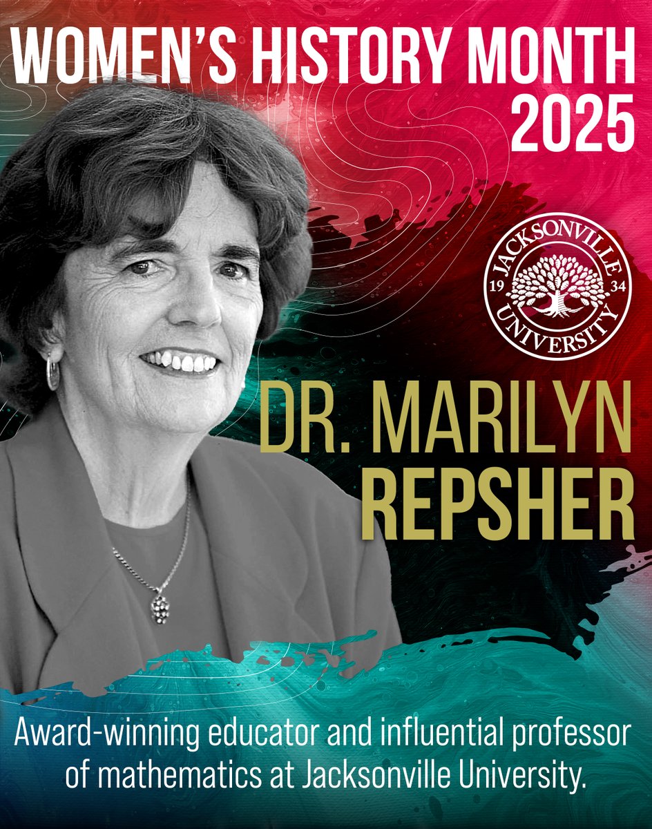 Dr. Marilyn Repsher shaped Jacksonville University for 40 years as a math professor, inspiring generations in STEM. #WomensHistoryMonth #JU
