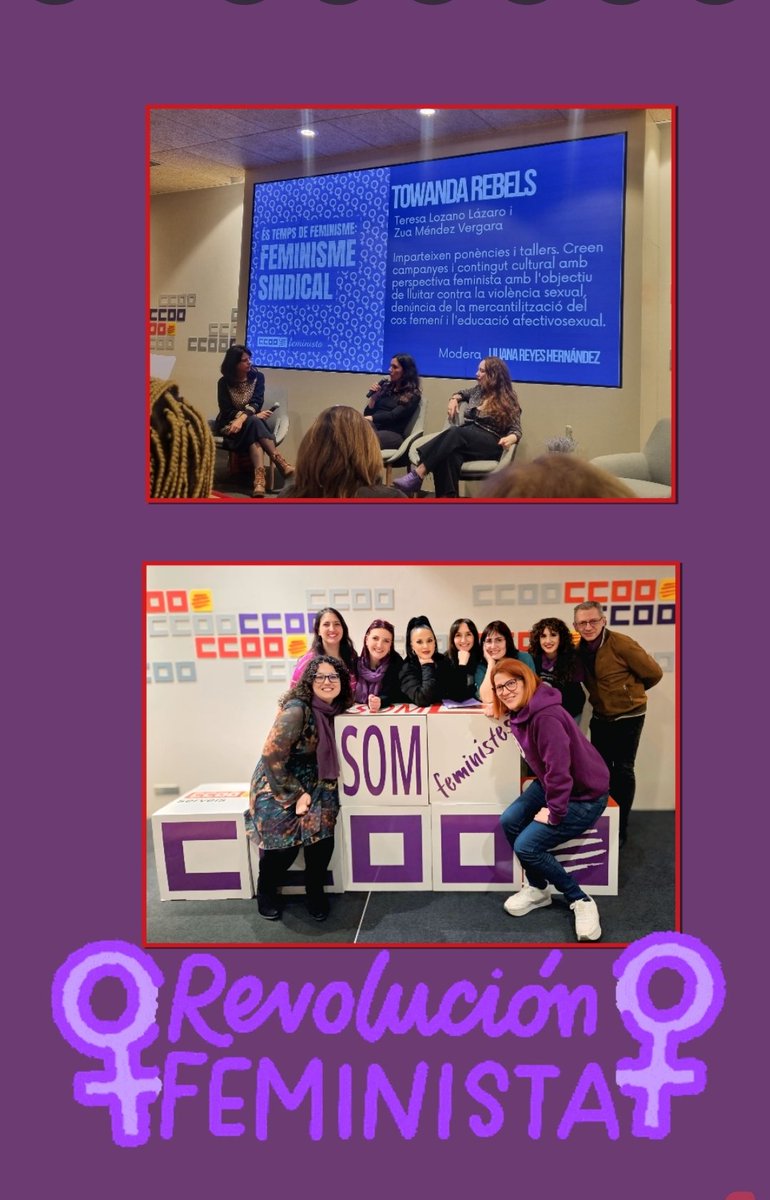 Hoy en Vía Laietana Jornada de <a href="/Donas/">i</a> con las invitadas TOWANDA REBELS. <a href="/FICCOOCat/">CCOO Indústria Catalunya</a> calentando motores ....YA ESTA AQUI EL #8M2025