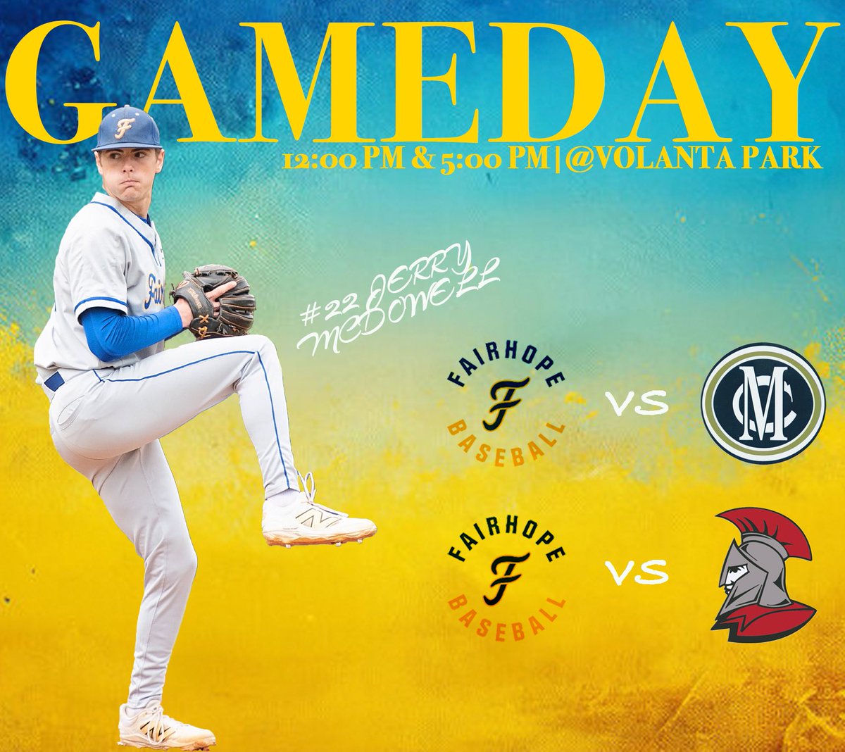 The Pirates are back at home for a day full of baseball!

🆚Mobile Christian
📍Volanta Park
⌚️12:00 PM

🆚Saraland
📍Volanta Park
⌚️5:00 PM

#GoPirates🏴‍☠️