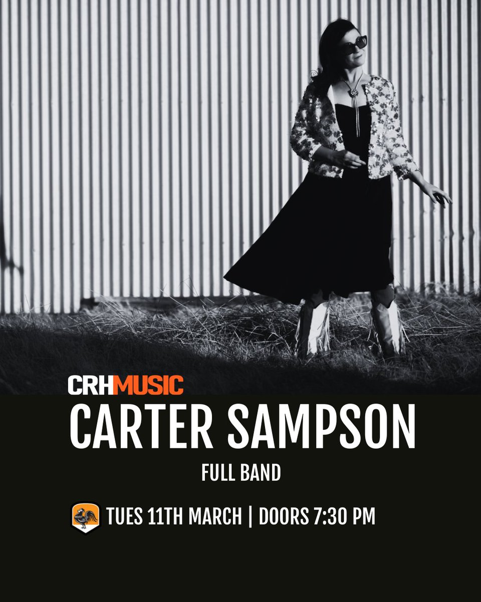 On tour and coming to Bristol @CarterSampson 
Tuesday 11th March | Doors 7:30 pm
‘Sampson sings from the heart. Nothing is sugar coated. She's as real as her red dirt roots or the red cowboy boots that she proudly wears.’  Country Standard Time
Tix : hdfst.uk/e124295