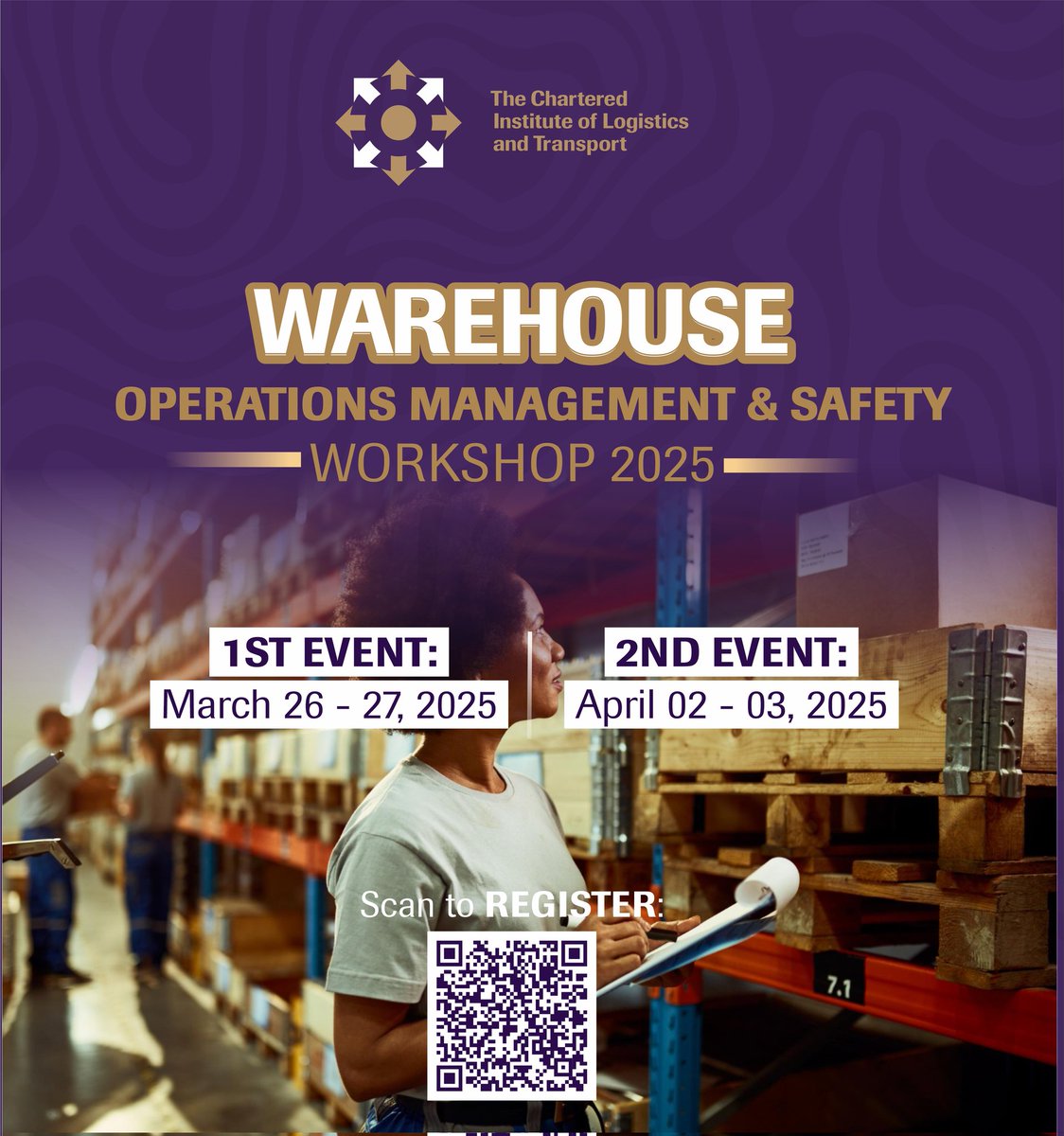 Register now for our WAREHOUSE OPERATIONS MANAGEMENT AND SAFETY WORKSHOP 2025: 

Join us for this year’s Warehouse Operations Management and Safety Workshop; and stay ahead of the competition!

 Follow this link for more information and to register online: ciltgh.org/woms-2025-regi…