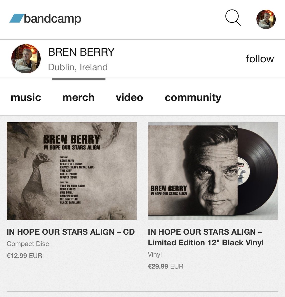 It’s ⁦⁦<a href="/Bandcamp/">bandcamp</a>⁩ Friday today
100% of purchases goes to artists ⭐️
IN HOPE OUR STARS ALIGN
Available here:
brenberry.bandcamp.com/album/in-hope-…