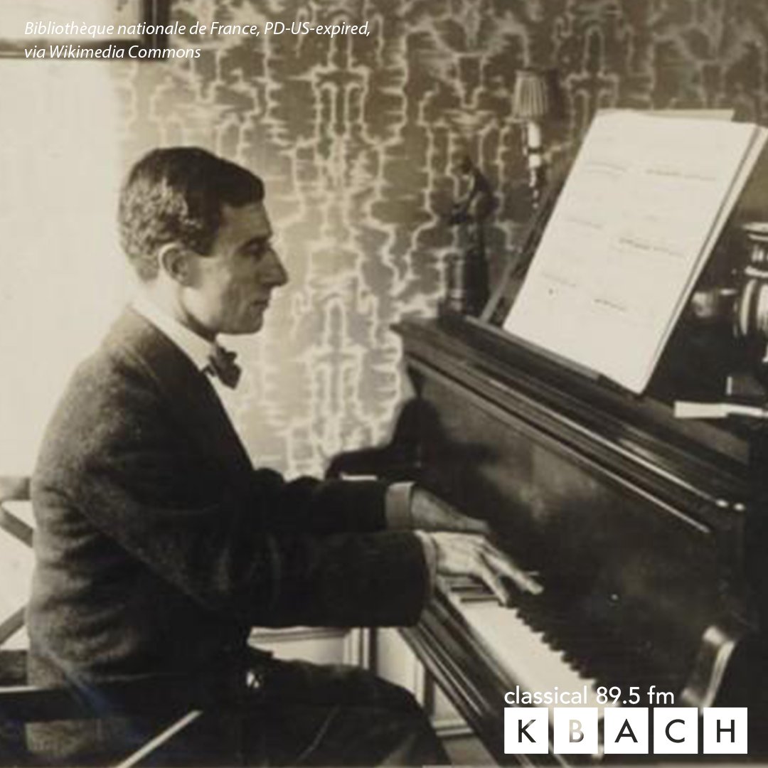 Happy 150th birthday to Maurice Ravel! 🎶🥂 Though obsessed with perfection, he composed his most famous piece, Boléro, in just a few months. Ravel himself joked it had “no music, just orchestration.” What’s your favorite Ravel piece? Tune in today and you just might hear it!