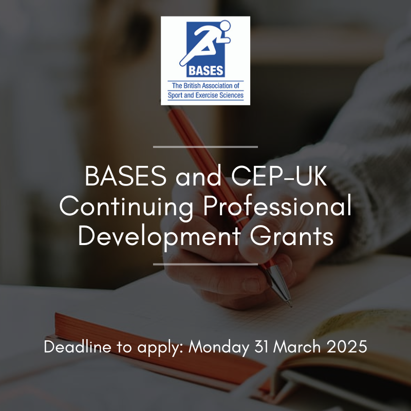 CASES (@casessocial) on Twitter photo Applications for BASES and Clinical Exercise Physiology UK Continuing Professional Development Grants are open, with the deadline at the end of this month (Monday 31 March 2025). Information about criteria and how to apply can be found here: bit.ly/3DAoVH8 <a href="/ClinExPhysUK/">Clinical Exercise Physiology UK</a> Applications for BASES and Clinical Exercise Physiology UK Continuing Professional Development Grants are open, with the deadline at the end of this month (Monday 31 March 2025). Information about criteria and how to apply can be found here: bit.ly/3DAoVH8 <a href="/ClinExPhysUK/">Clinical Exercise Physiology UK</a>