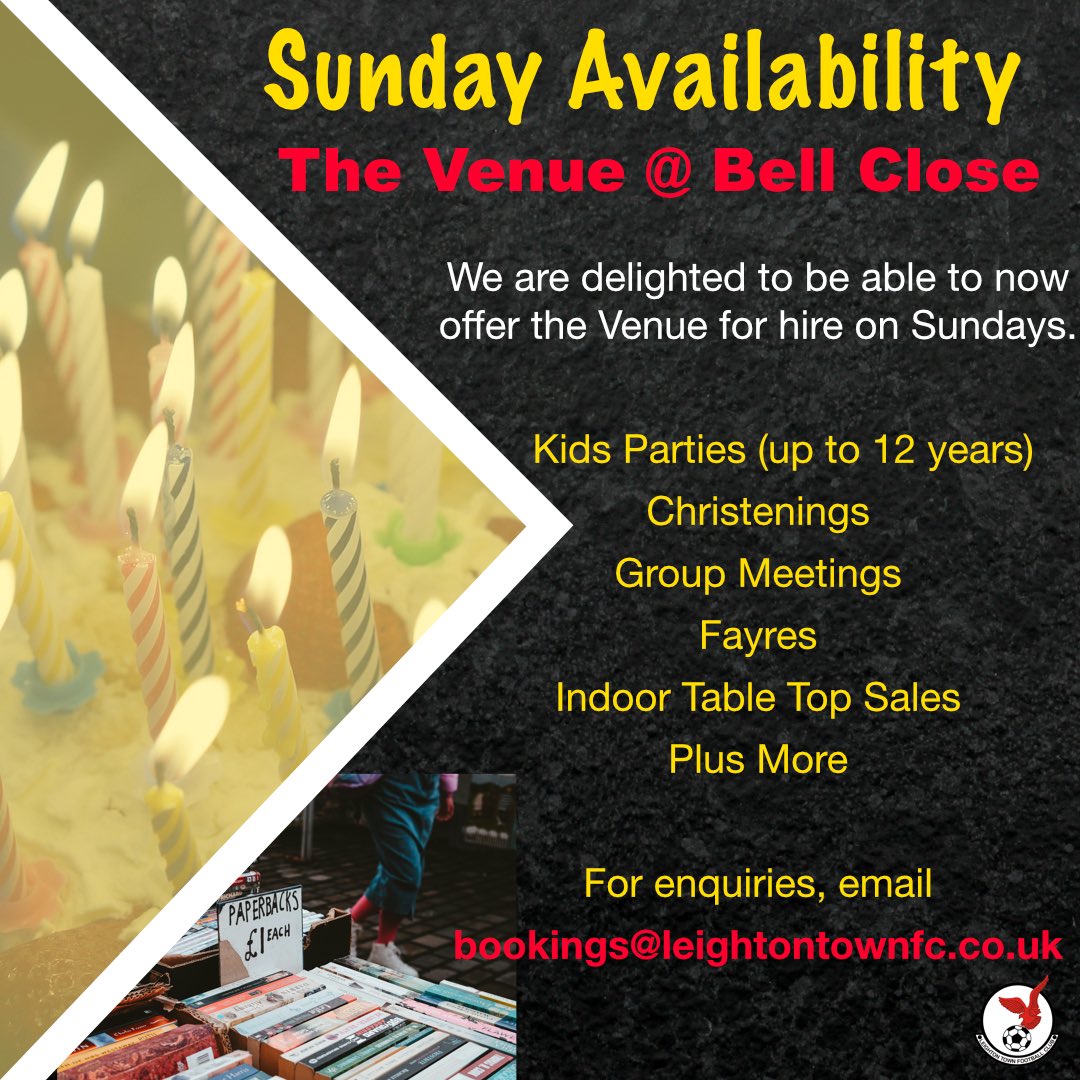 The Venue Bell Close-Leighton Town FC (@ltfchallhire) on Twitter photo 