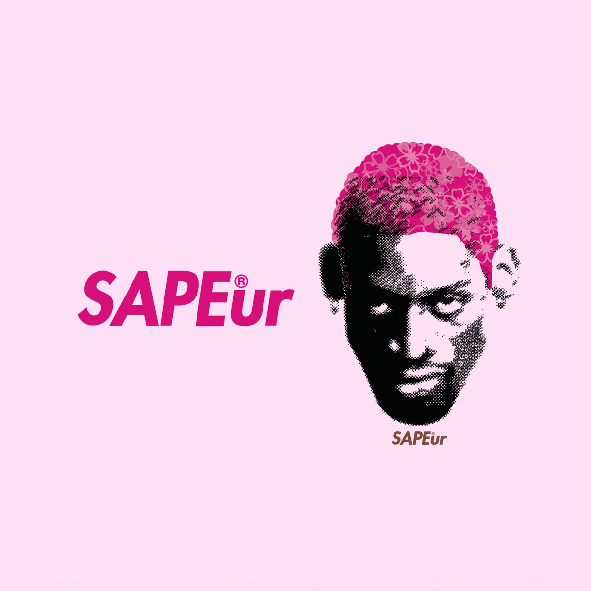 5周年記念品】サプール☆赤ペイズリー ロッドマン パーカー 黒 XL