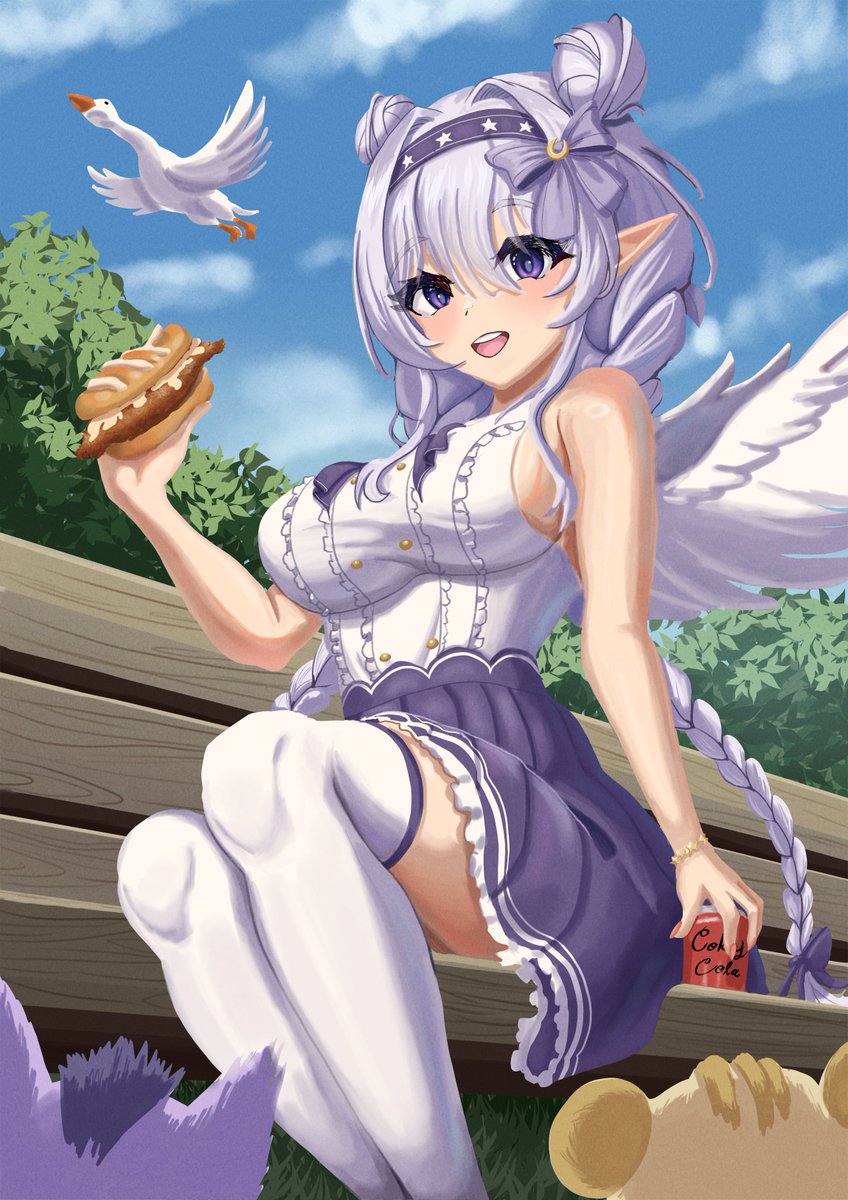 rem26_art's tweet photo. aaaah Happy Birthday Elia!!! Need that chicken borgar and cola! Hope you're having a wonderful day! I love the 2.0 so far (started this before I knew what the 2.0 looked like lol)  #eliahatchingday #Stellartia https://t.co/jxfhpltked