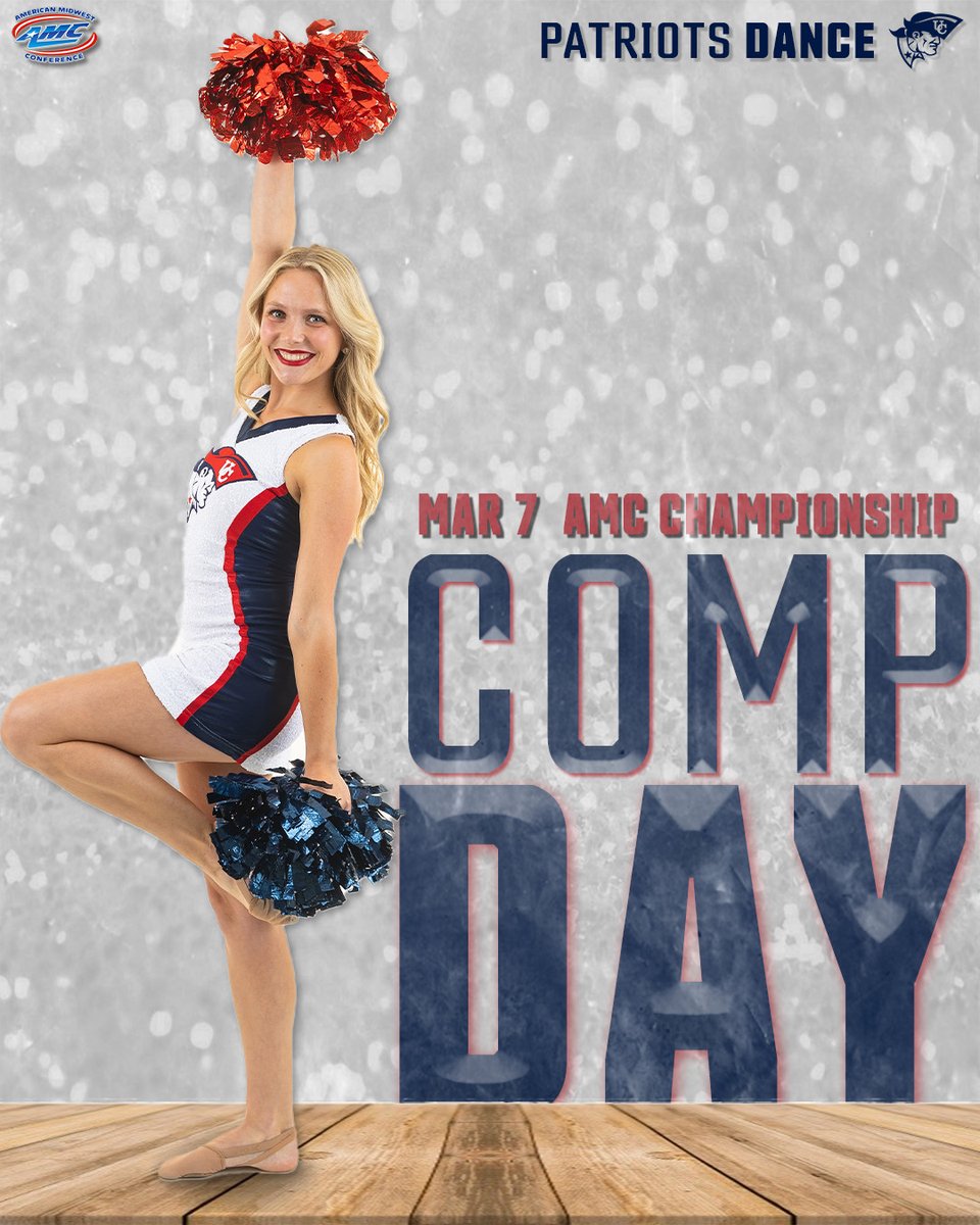 UC_Dance_Team's tweet photo. The Patriots dance team is competing in the AMC Championship for the first time today!! #OneBigTeam 

⏲️ 11:20 CST
📍 Columbia, MO
📺 https://t.co/3aq4POJO7T https://t.co/kvCJhROYBZ