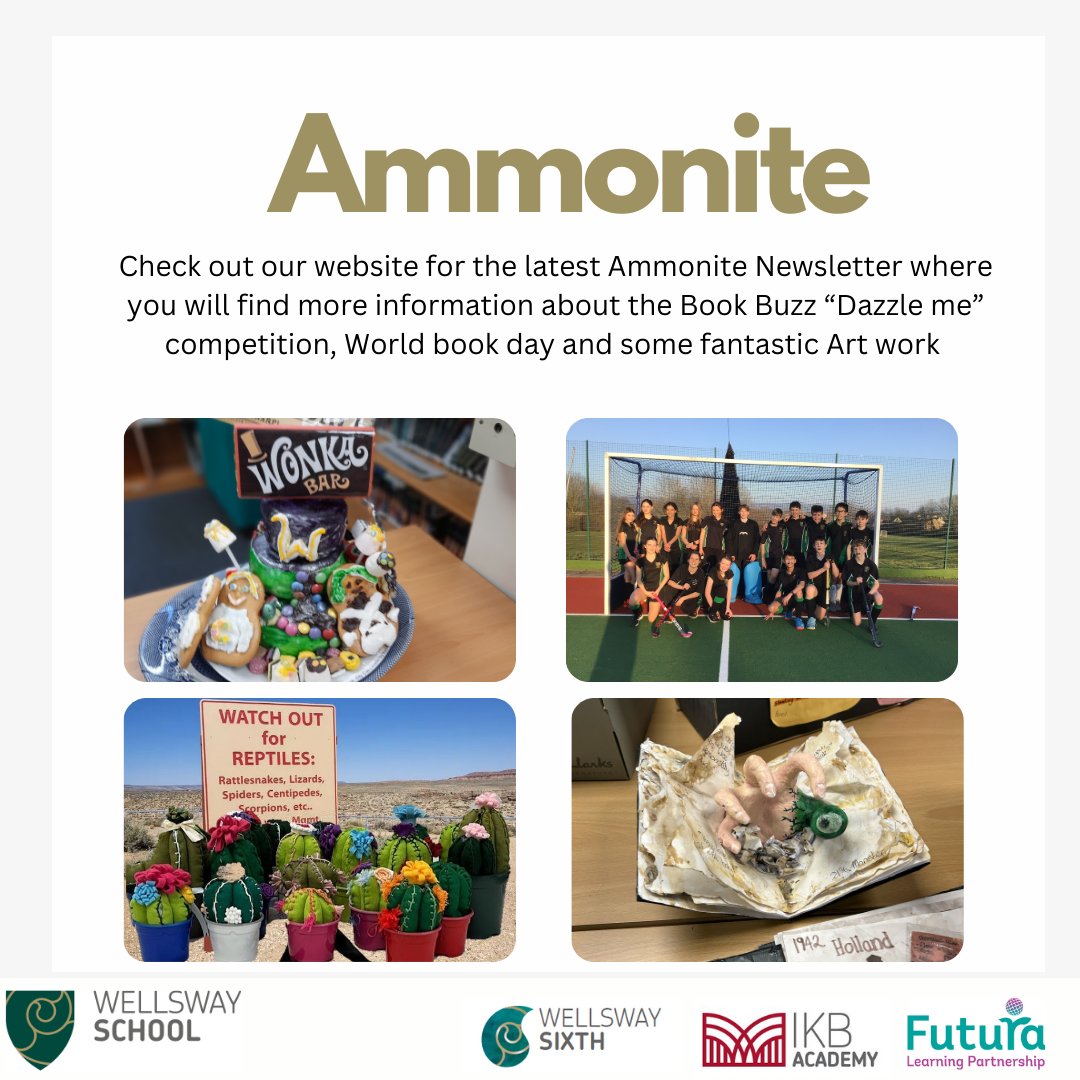 Wellsway School (@wellswayschool) on Twitter photo Check out our website for the latest Ammonite Newsletter where you will find more information about the Book Buzz “Dazzle me” competition, World book day and some fantastic Art work wellswayschool.com/news-and-event… <a href="/Futura_Learning/">Futura Learning Partnership</a> Check out our website for the latest Ammonite Newsletter where you will find more information about the Book Buzz “Dazzle me” competition, World book day and some fantastic Art work wellswayschool.com/news-and-event… <a href="/Futura_Learning/">Futura Learning Partnership</a>