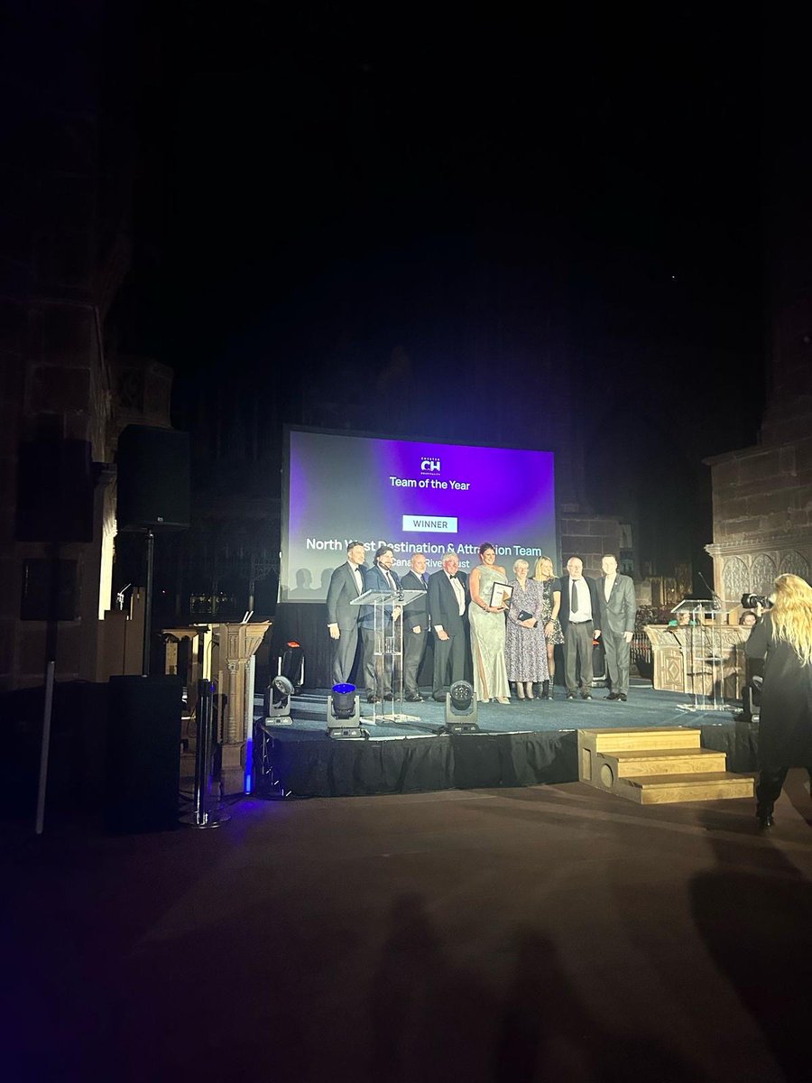 Last night some of our Colleagues &amp; Volunteers attended the Marketing Cheshire Awards; Where the Destinations &amp; Attractions Team were nominated for Team of the Year 2025 .. we are SO proud to announce that we won! 😃🏆🎉

#AndertonLift #CanalRiverTrust #MarketingCheshireAwards