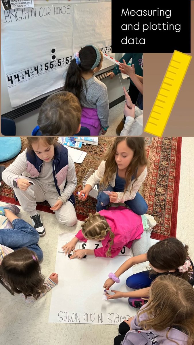 lets_adlearn's tweet image. Such an engaging, fun, hands-on experience measuring lengths using rulers marked with halves and fourths of an inch and recording the data on a line plot! @FCS_HFE_AP @mscamerondolvin @FCS_HFE_CST