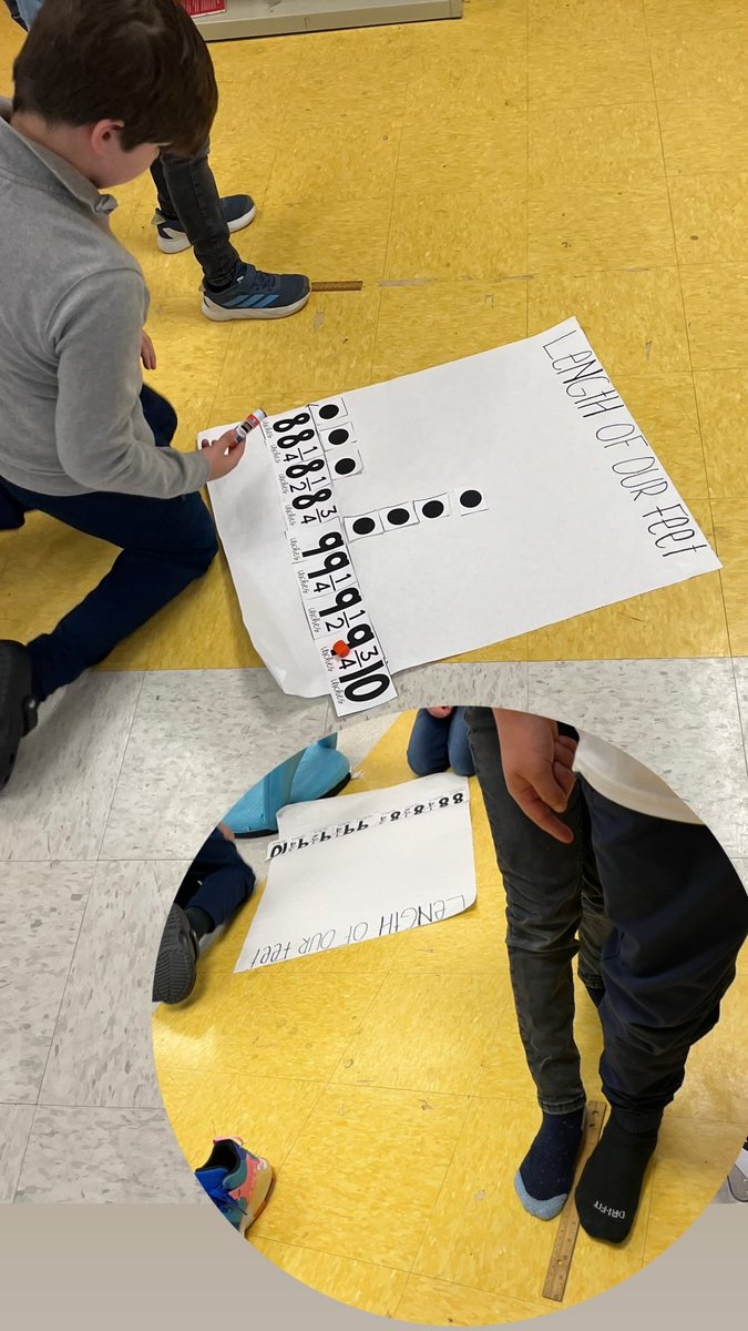 lets_adlearn's tweet image. Such an engaging, fun, hands-on experience measuring lengths using rulers marked with halves and fourths of an inch and recording the data on a line plot! @FCS_HFE_AP @mscamerondolvin @FCS_HFE_CST
