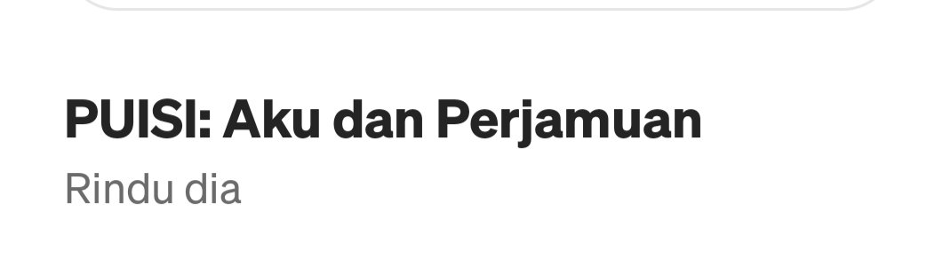 Halo teman-teman, adakah yang berkenan membaca puisi sender di bawah ini? Nanti sender taruh tautannya dalam kolom komentar yaa, terima kasih!/kata