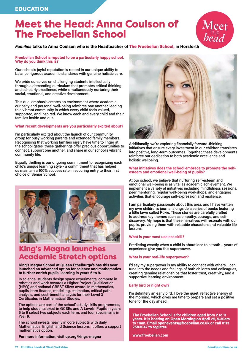 Thank you <a href="/familiesleeds/">Families Leeds and West Yorkshire</a> #froebelianfamily #earlyearseducation