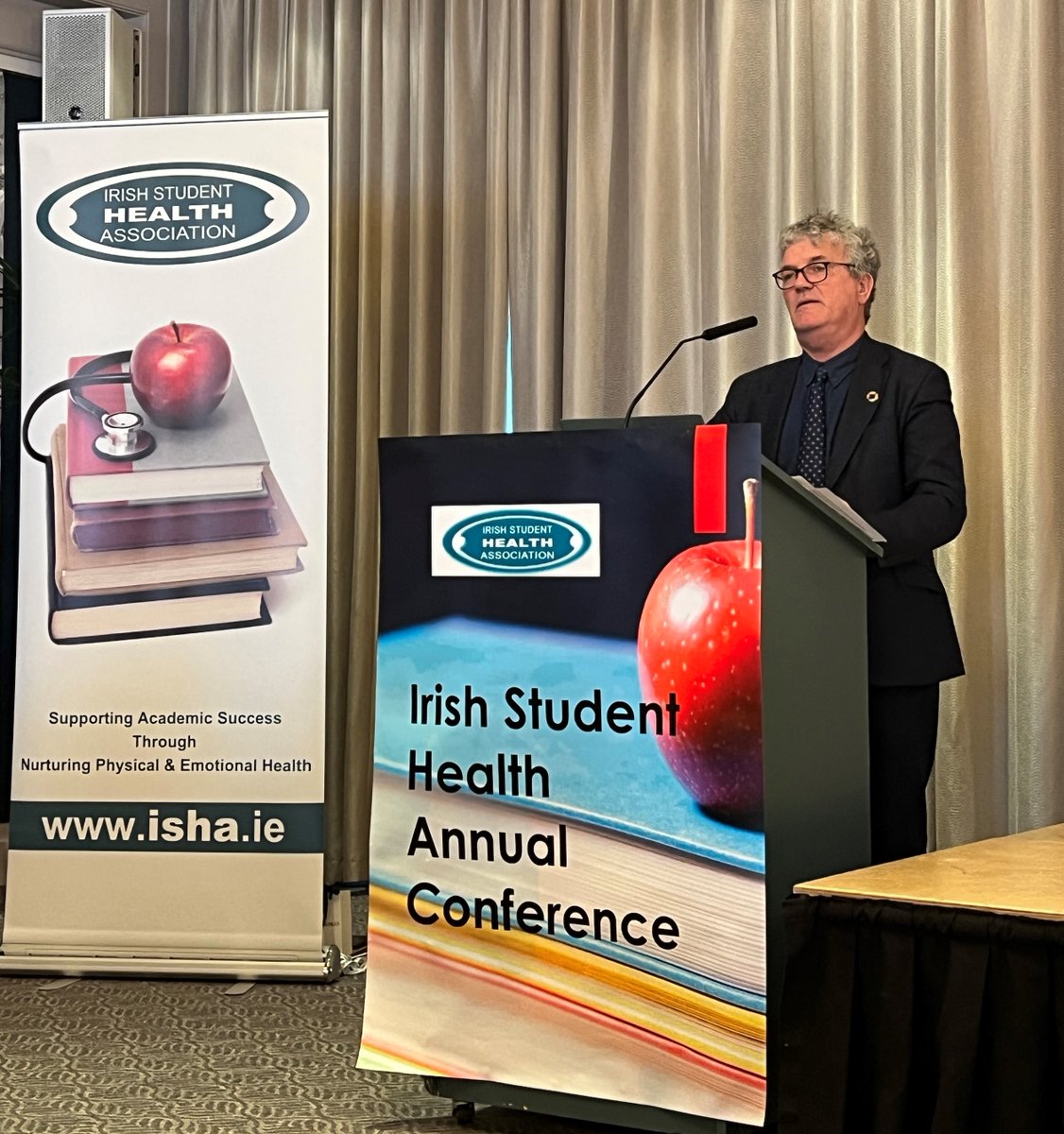 Professor John O'Halloran opening the Irish Student Health Association Annual Conference 2025 <a href="/UCCstudnthealth/">UCC Student Health</a> #studenthealth
