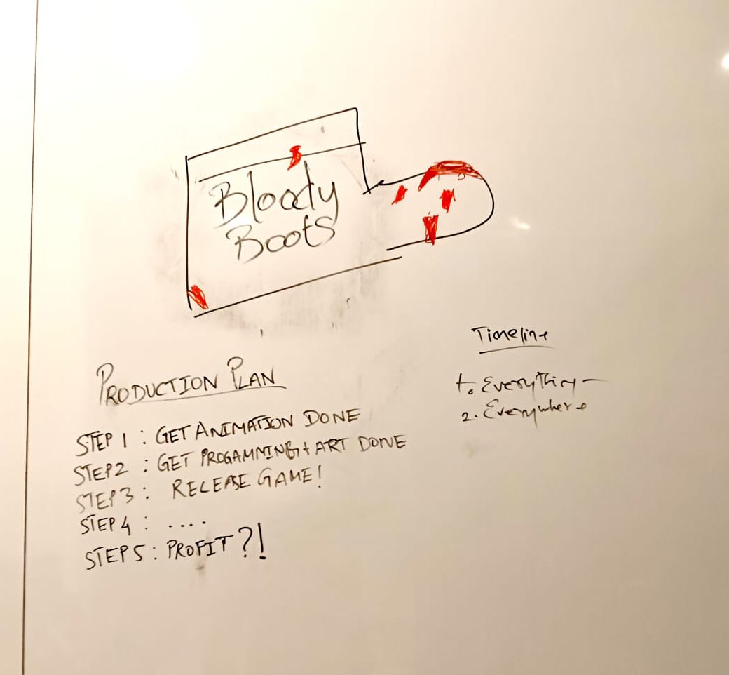 Production Plan all set to go 🤪🤑

<a href="/weloadinstudio/">Weloadin</a> <a href="/BloodyBootsGame/">Bloody Boots</a> 

#bloodyboots #PS5 #ProjectTimeline #lazy #indiegames #gamedev #clueless