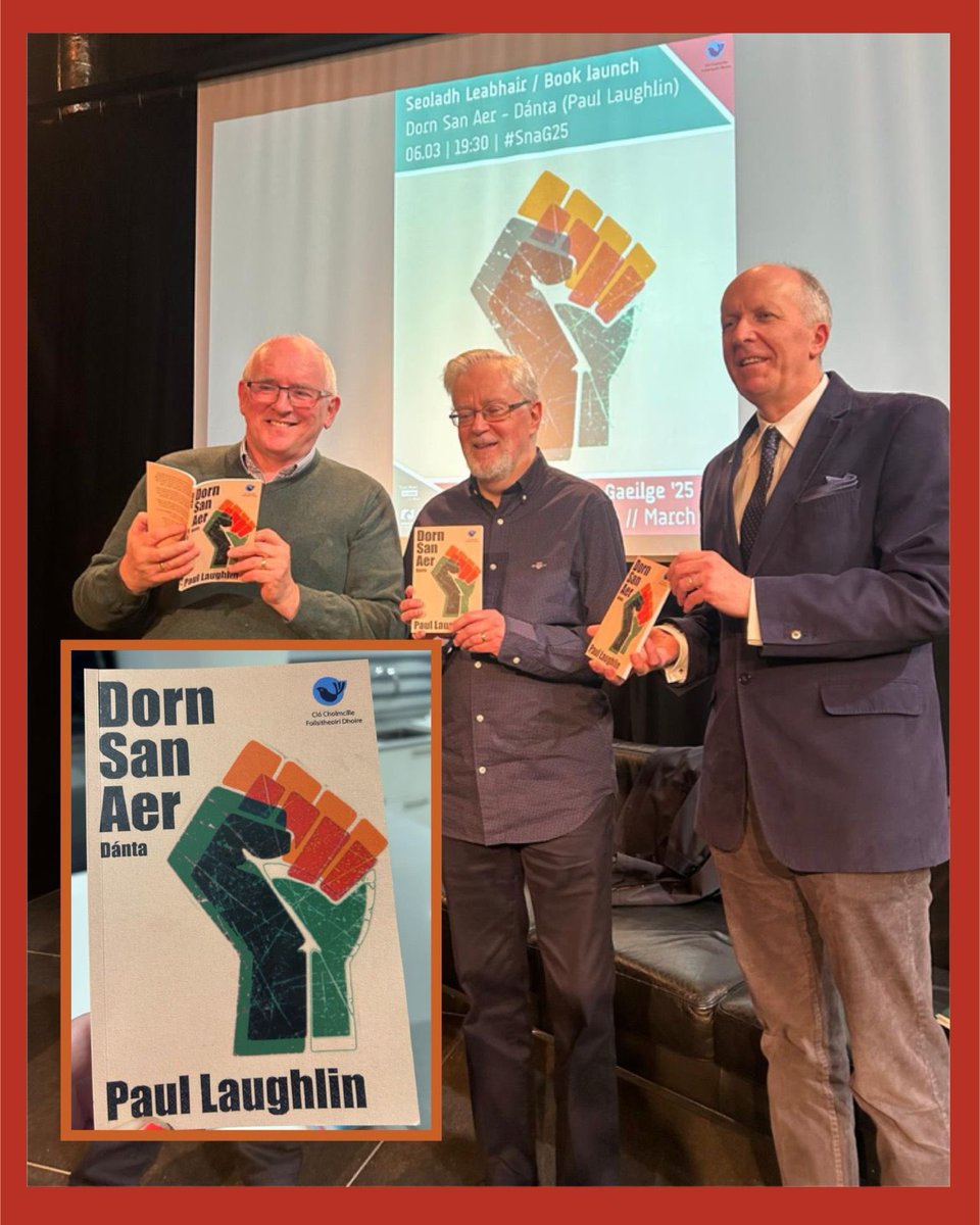 Mary D (@maryforderry) on Twitter photo 👊🏻 📕 Delighted to attend the launch of <a href="/ColmcillePress/">Colmcille Press/Cló Cholmcille</a> “Dorn San Aer” Dánta le Paul Laughlin in <a href="/culturlanndoire/">Cultúrlann Uí Chanáin</a>
Proceeds from the poetry collection going to <a href="/MedicalAidPal/">Medical Aid for Palestinians</a>
<a href="/foramphobal/">Fóram Phobal na Gaeilge</a> <a href="/MuseumFreeDerry/">Museum of Free Derry</a> #SeachtainNaGaeilge 👊🏻 📕 Delighted to attend the launch of <a href="/ColmcillePress/">Colmcille Press/Cló Cholmcille</a> “Dorn San Aer” Dánta le Paul Laughlin in <a href="/culturlanndoire/">Cultúrlann Uí Chanáin</a>
Proceeds from the poetry collection going to <a href="/MedicalAidPal/">Medical Aid for Palestinians</a>
<a href="/foramphobal/">Fóram Phobal na Gaeilge</a> <a href="/MuseumFreeDerry/">Museum of Free Derry</a> #SeachtainNaGaeilge