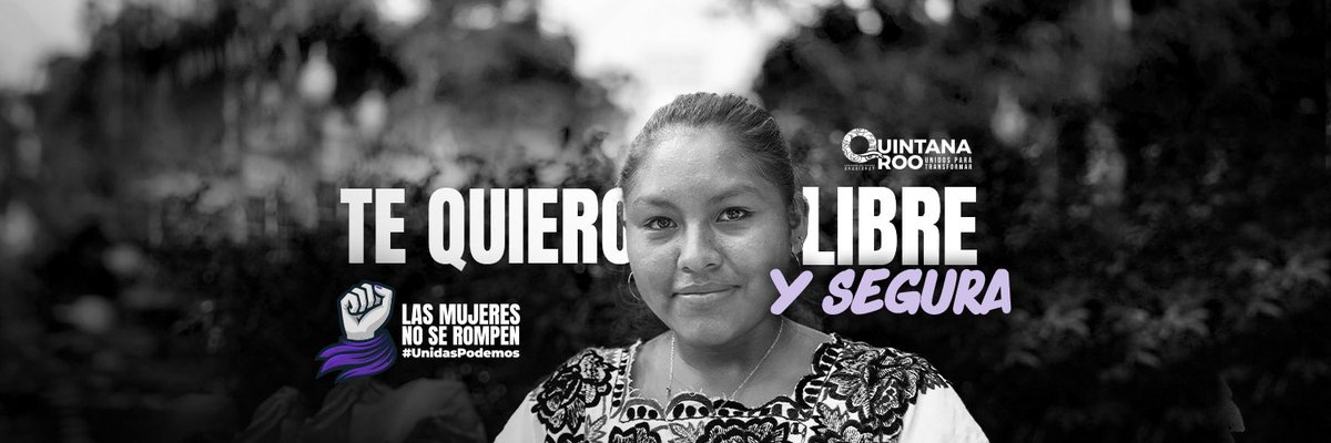 #UnidasPodemos vivir libres y seguras 🤝🏾. Lo decimos fuerte y claro: ¡#LasMujeresNoSeRompen! 📣🚺