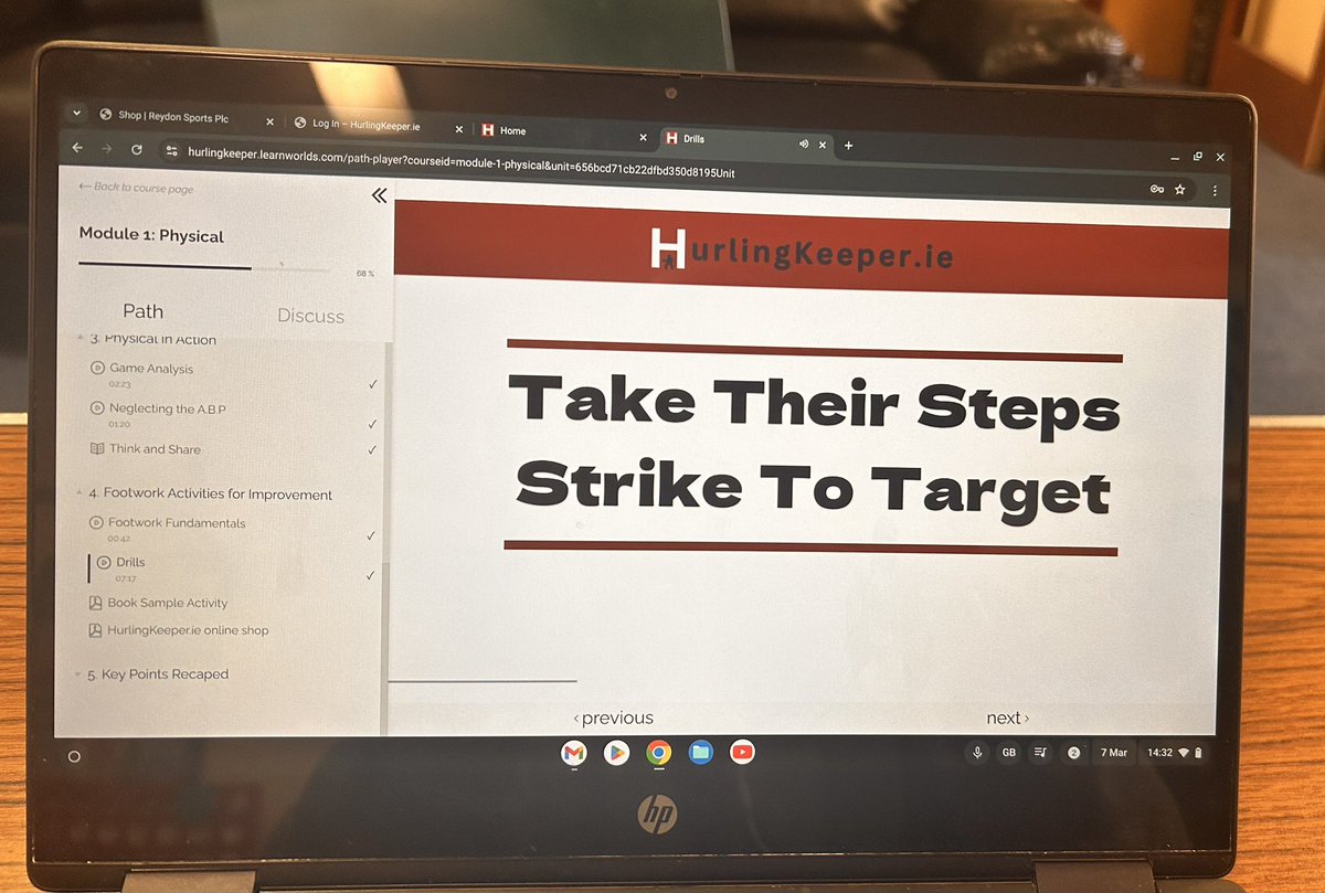Liam Swift GK Coach™ (@gaagkcoach) on Twitter photo Loving the <a href="/HurlingKeeper/">HurlingKeeper.ie</a> Goalkeeping Coaching Course, so much transferable, loving the content and the coaching points #alwayslearning #GAA Loving the <a href="/HurlingKeeper/">HurlingKeeper.ie</a> Goalkeeping Coaching Course, so much transferable, loving the content and the coaching points #alwayslearning #GAA