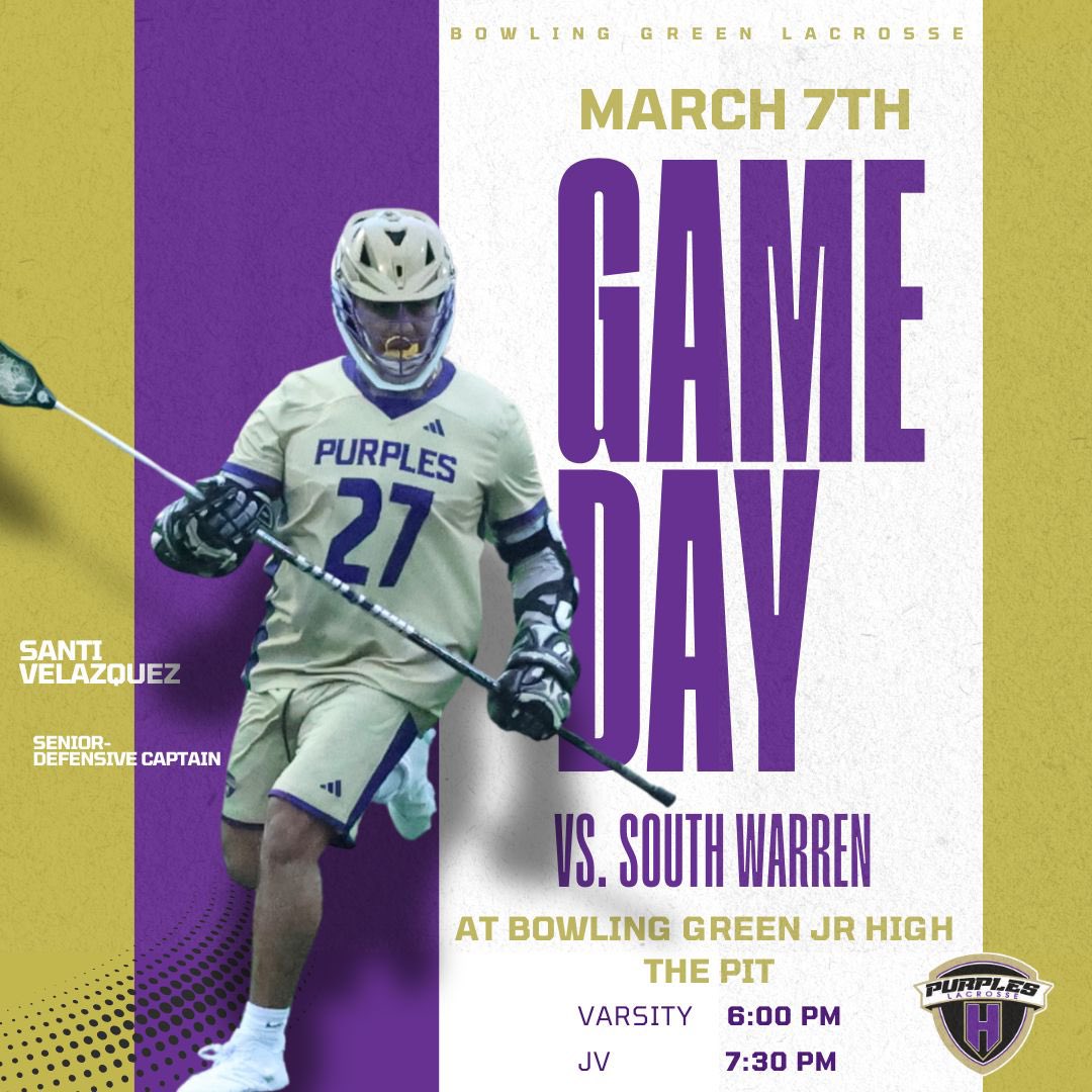PurplesLAX's tweet image. TONIGHT

THE PIT

BE THERE vs. SOUTH