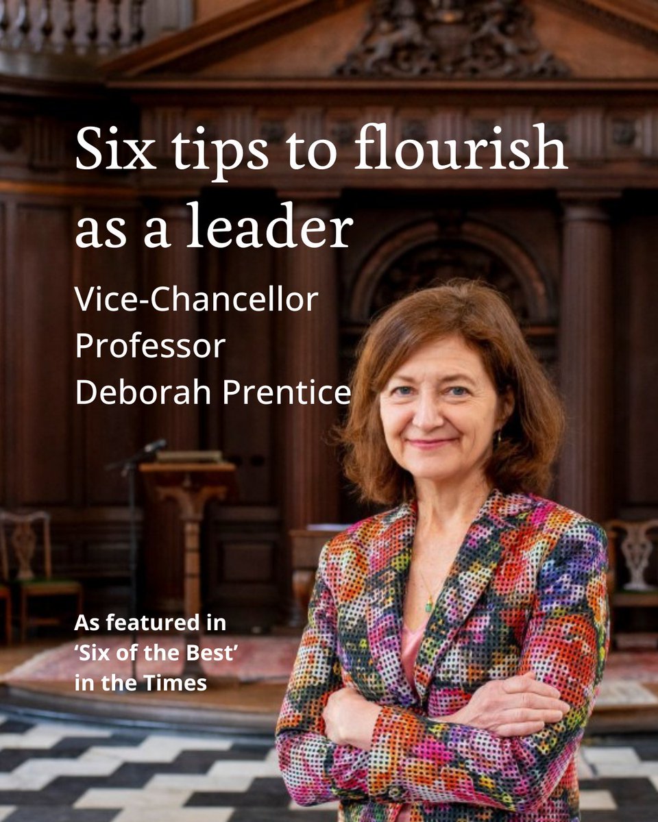 Cambridge University (@cambridge_uni) on Twitter photo What does it take to flourish as a leader? Our Vice-Chancellor Professor Deborah Prentice shares her tips with <a href="/thetimes/">The Times and The Sunday Times</a> 🧵👇
Portrait of the Vice-Chancellor by Jooney Woodward for The Times. What does it take to flourish as a leader? Our Vice-Chancellor Professor Deborah Prentice shares her tips with <a href="/thetimes/">The Times and The Sunday Times</a> 🧵👇
Portrait of the Vice-Chancellor by Jooney Woodward for The Times.