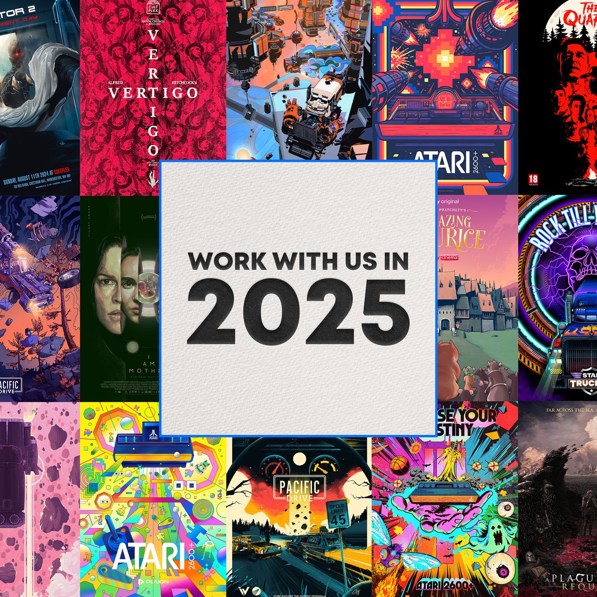 Recognised as a leading alternative poster platform, PosterSpy operates as an agency and influencer network, giving brands access to top-tier creative talent. Our services include:
 
🔹Illustrated and key art posters (print &amp; social) 
🔹Animated posters
🔹IG &amp; TikTok content