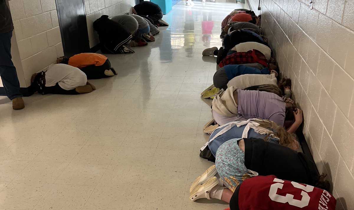 Today our pandas participated in the Statewide Tornado Drill. They did a PAWSOME job #OurPES