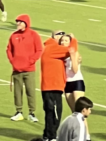 Our girl had a great meet last night! Scored 26 pts for her team! 2 golds and a bronze &amp; bettered all her times! Keep Grinding girl! Love u Dbelle!  #LetsHunt #Family
