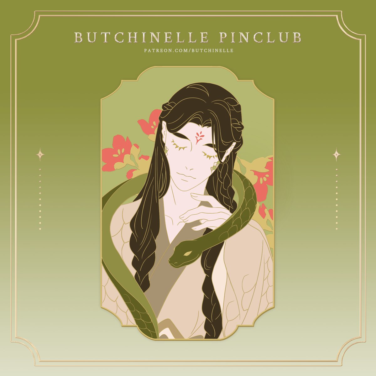 butchinelle's tweet image. ✨Pin of the month✨
Zhuzhi Lang (SVSSS) to celebrate the year of the snake 🐍
Join before March 31st to get this pin mailed to you next month
