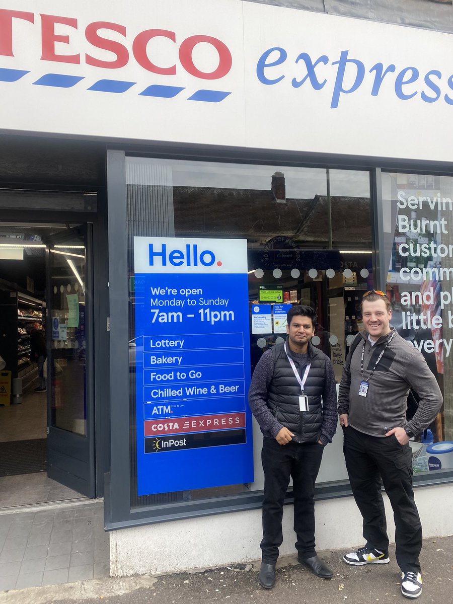 Thanks <a href="/MPSBurntOak/">Burnt Oak Police</a> <a href="/Tesco/">Tesco</a> for a really positive meeting today on in-store safety and partnership working.