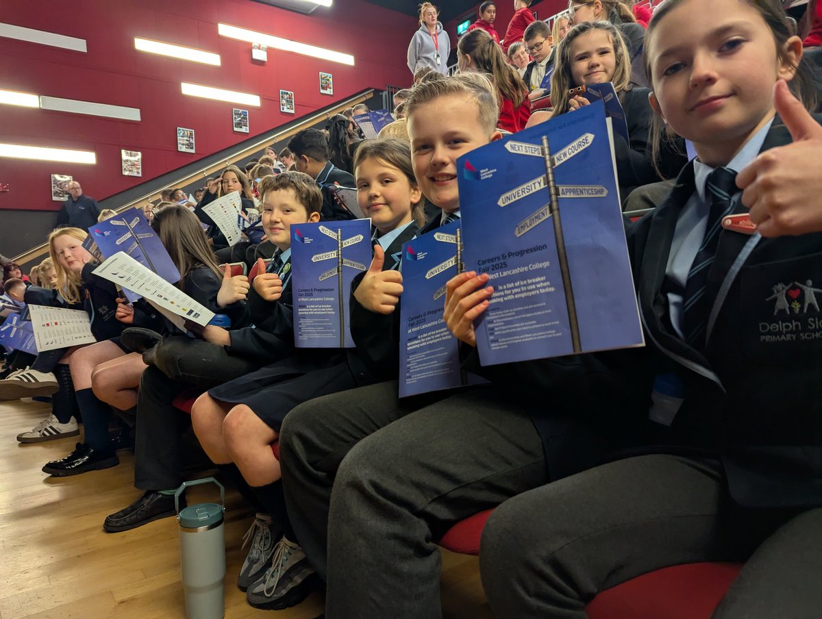 Delph Side (@delphside) on Twitter photo Y5 loved visiting <a href="/WLancsCollege/">West Lancashire College</a> to take part in their careers fair. We chatted to loads of people from lots of different professions including marketing, armed forces, and various Universities.
#embrace #wemakethedifference #aspirations
delphside.lancs.sch.uk/blog/2025-03-0… Y5 loved visiting <a href="/WLancsCollege/">West Lancashire College</a> to take part in their careers fair. We chatted to loads of people from lots of different professions including marketing, armed forces, and various Universities.
#embrace #wemakethedifference #aspirations
delphside.lancs.sch.uk/blog/2025-03-0…