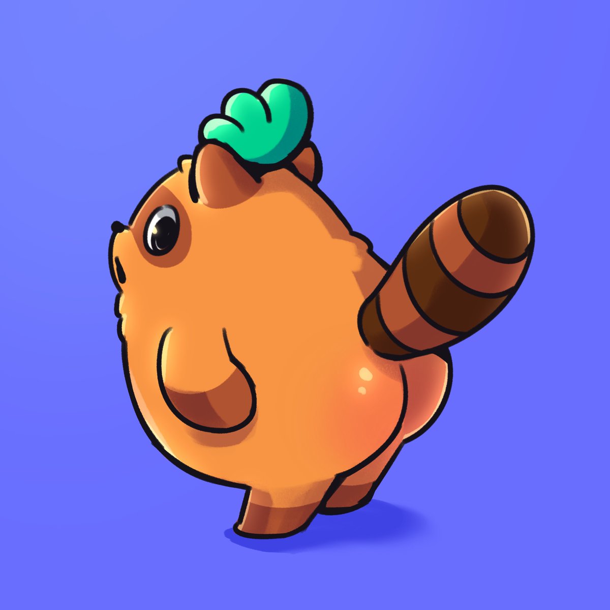 momomooing's tweet image. Moki got inspired by @Commander_Soup&apos;s latest tattoo and now wants to get inked. What should he get on his butt? 🤔
#drawchallenge #fartistboobcamp