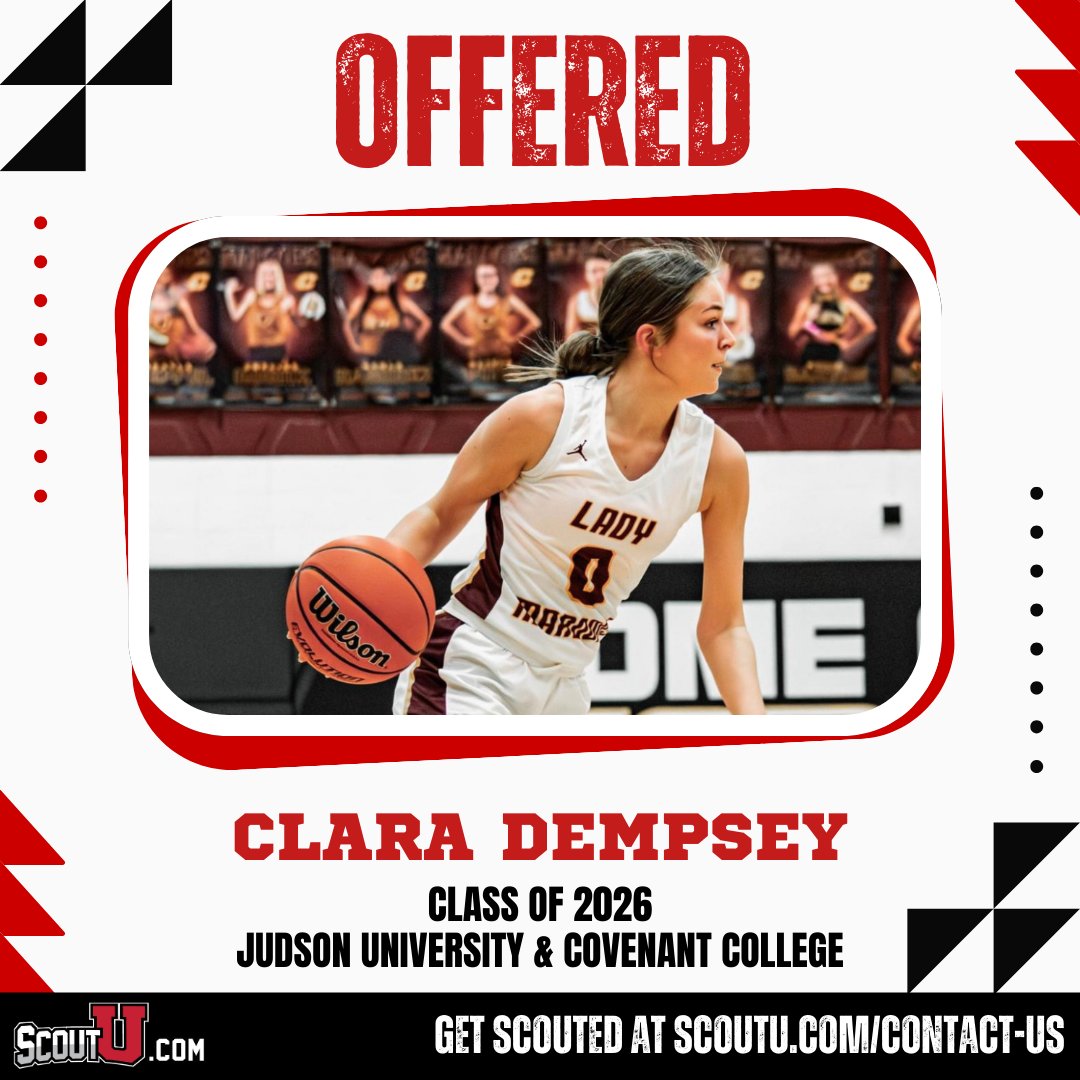 2026 #ScoutUbasketball prospect Clara Dempsey recently received offers to Judson University and Covenant College! ScoutU.com/ClaraDempsey @ClaraDempsey0