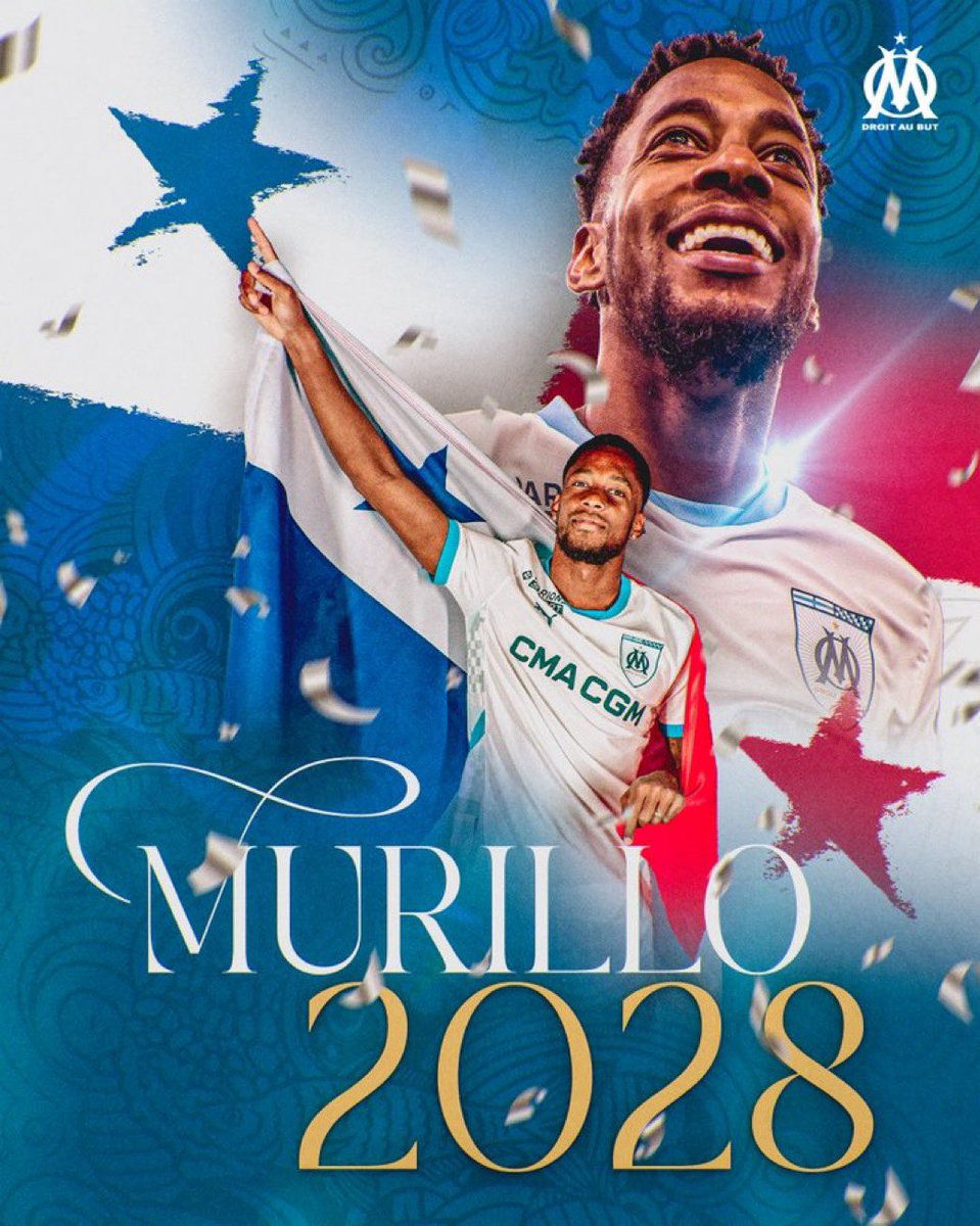 El equipo de fútbol francés Olympique de Marsella, anunció oficialmente este viernes la renovación del contrato con el panameño Michael Amir Murillo hasta el 2028.