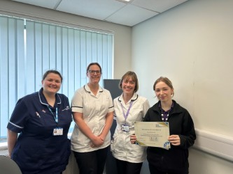 MFT Pre-Reg Education Team (@mft_pret) on Twitter photo Excellence Award 🏆👏
Our lovely SLT learner, Hannah, (based at the Charlestown Stroke & Neuro Rehab team) was nominated by her two educators Sue and Ali for an excellence award.
Well Done Hannah! 😁
<a href="/suekayjackson/">Sue Jackson</a> <a href="/LCO_AHPs/">LCO AHPs</a> <a href="/NMcrCSNS/">North Manchester Community Stroke & Neuro Service</a> Excellence Award 🏆👏
Our lovely SLT learner, Hannah, (based at the Charlestown Stroke & Neuro Rehab team) was nominated by her two educators Sue and Ali for an excellence award.
Well Done Hannah! 😁
<a href="/suekayjackson/">Sue Jackson</a> <a href="/LCO_AHPs/">LCO AHPs</a> <a href="/NMcrCSNS/">North Manchester Community Stroke & Neuro Service</a>