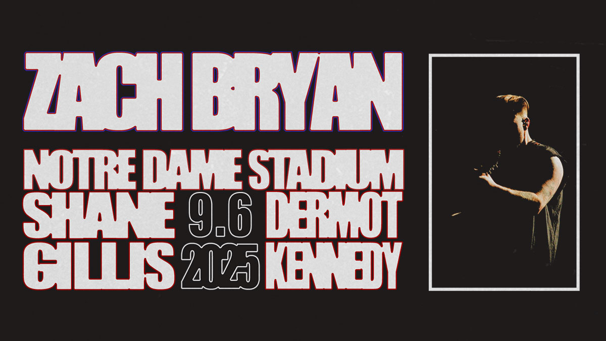 Zach Bryan tickets on sale now! We'll see you there.

Tickets: go.nd.edu/zachbryanticke…
More information: go.nd.edu/zachbryan