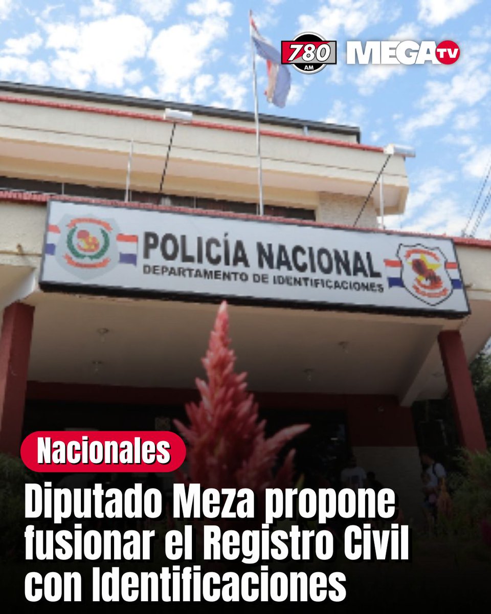 DIPUTADO MEZA PROPONE FUSIONAR EL REGISTRO CIVIL CON IDENTIFICACIONES📄

📍Según el legislador, Hugo Meza, la propuesta tiene como objetivo modernizar y digitalizar el sistema de registro de los ciudadanos para garantizar un mejor acceso a la documentación.

📍Asimismo, advirtió