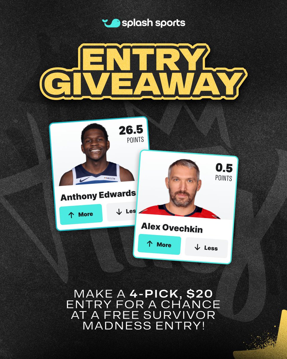 Want a shot at a free entry to the $1M Survivor Madness World Championship?

Make a $20, 4-pick QuickPicks entry, reply to this post with a screenshot of your entry, and you're entered to win! 

Let's see those picks⬇️