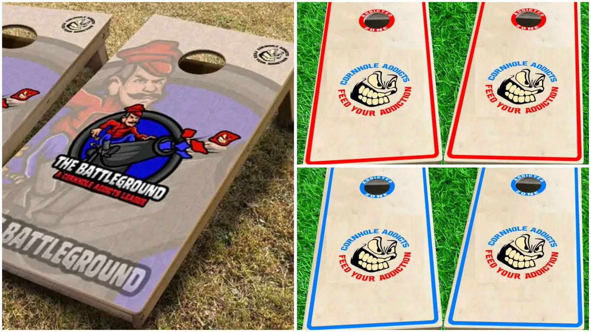 Looking for new boards? 👀 Get pro-grade, tournament-ready boards for only $266.50/set with FREE shipping! 🇺🇸 3 unique designs available. Order now and ship within 72 hours! 🎯🔥 
HURRY, limited qtys
#cornholeaddicts #cornholeboards #proboards

cornholeaddicts.com/shop/cornhole-…