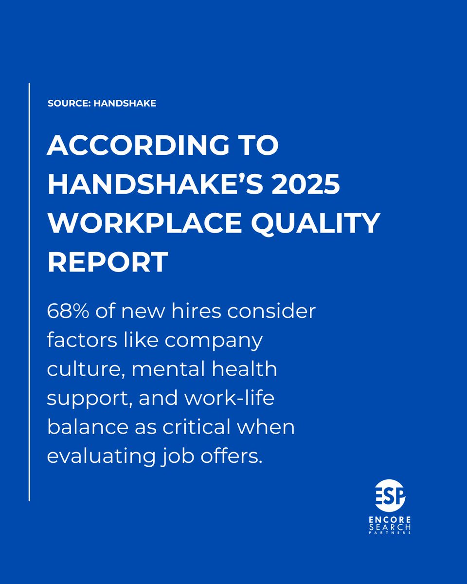 encore_search's tweet image. Employers, take note!

Creating a supportive environment is more important than ever!

#ESP #recruiting #houston