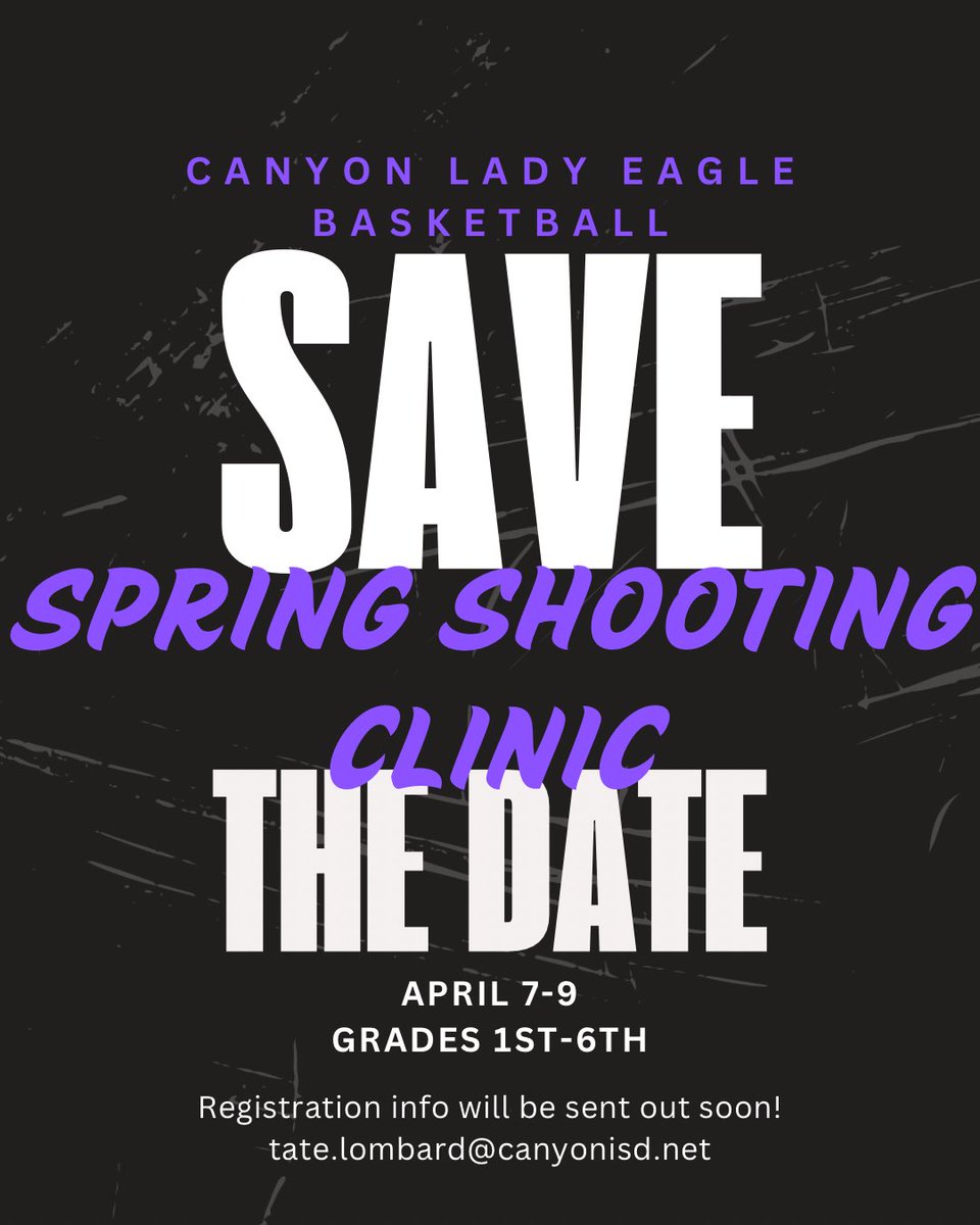 Look for more information to be sent out after Spring Break!