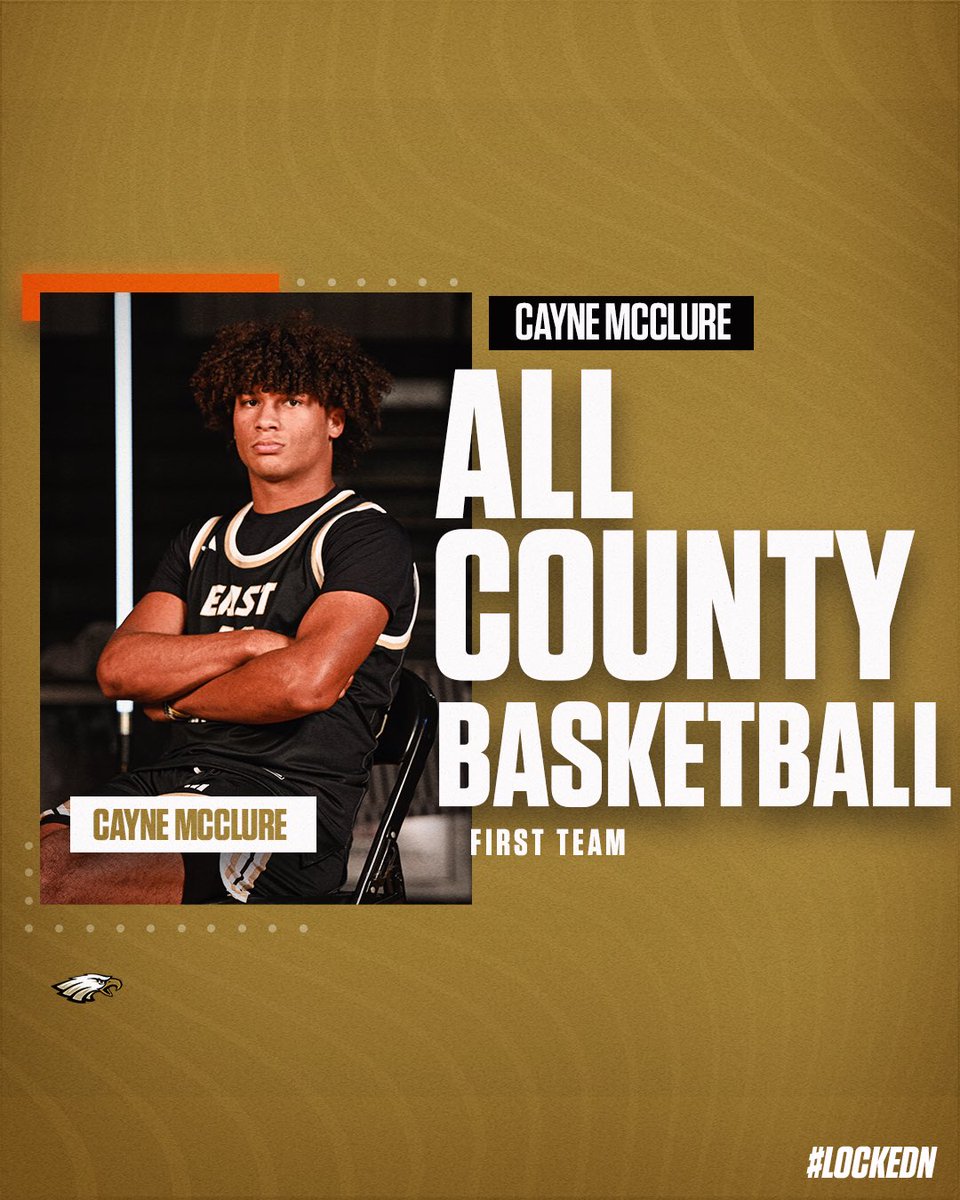 Congratulations to Sophomore Cayne McClure on making <a href="/MoultonAdv/">Moulton Advertiser</a> All County Basketball First Team. 

#eastlawrenceathletics | #LockedN