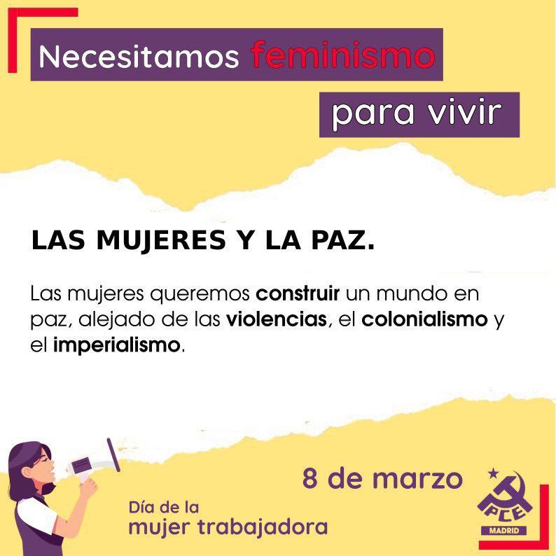 elpcm's tweet image. Necesitamos del feminismo para vivir 💜

Seguimos luchando por un mundo más justo y más bello. Un mundo alejado de las violencias, del colonialismo y del imperialismo. 

Únete a nosotras en la lucha por un #futurofeminista ✊🏻

👇🏼👇🏼👇🏼👇🏼
