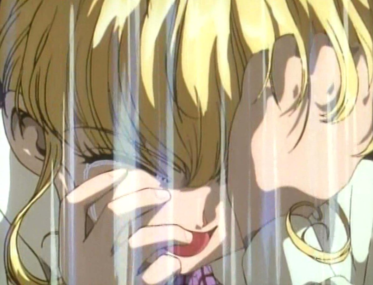 Agenda010's tweet image. 3月8日はりりか最終回放送日（1996）①90年代半ば、少女アニメが戦う美少女人気とその定着の流れで作られた一本であるものの「セ〇ムンの二番煎じにしない＝悲劇」のコンセプトで誕生、他の類似作との差別化に成功したタイトル。大地監督の鬼畜美学が炸裂した伝説最終回。 #ナースエンジェルりりかSOS